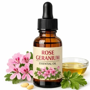 Aceite Esencial de Geranio Rosa de Alta Pureza, Aceite Floral Natural para Fabricación de Cosméticos, Aromaterapia, Proveedor Mayorista OEM - Product Image 1