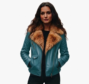Factory Wholesale Women Faux <b>Leather</b> Moto Biker <b>Jacket</b> Custom OEM ODM Lightweight Cropped PU <b>Leather</b> Outerwear Coat Supplier - Product Image 1