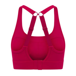 Soutien-gorge de sport pour femme en gros, design uni sur le devant, séchage rapide, bretelles réglables, maintien moyen, tailles personnalisées - Product Image 3
