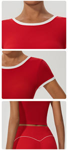 เสื้อกล้ามออกกำลังกายผู้หญิงขายส่งแบบกำหนดเอง ขายดี ระบายอากาศได้ดี คอกลม บราออกกำลังกาย โยคะ ฟิตเนส - Product Image 5