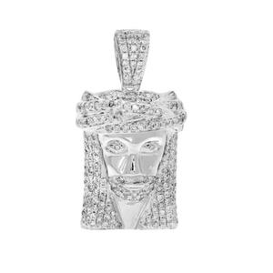 Colgantes de Jesús con Diamantes Cultivados en Laboratorio VVS Hechos a Medida, Estilo Hip Hop Rapper, Corte Brillante, Oro de 10K_14K, Certificado GIA - Product Image 1