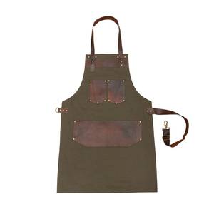 Delantal de Lona con Logotipo Personalizado, Uniforme de Barman, Correa de Cuero, Chaleco para Trabajador de Bar, Barista, Barbero, Chef, Cocina, Restaurante, Peluquero - Product Image 3