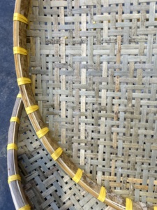 Round Smoked Bamboo Handmade Serving and Drying <b>Trays</b> Reusable for Farm Produce Agricultural Products Food and Herbs - Product Image 5