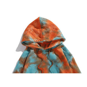Sweat-shirts à capuche surdimensionnés de haute qualité, 100 % coton, côtelés, personnalisés, impression sérigraphique premium, 360 g/m², tie-dye, pour hommes - Product Image 3