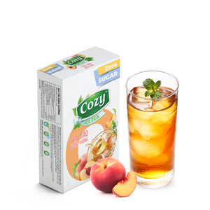 Venta al por mayor de fábrica: Mezclas de té instantáneo de melocotón sin azúcar, ingredientes mixtos, té energético, alimentos y bebidas en paquete tipo stick. - Product Image 1
