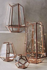 Terrario Geométrico Personalizado de Metal y Vidrio, Macetero de Vidrio en Forma de Cabaña para Plantas de Interior, Suculentas, Plantas Aéreas y Terrarios DIY - Product Image 2
