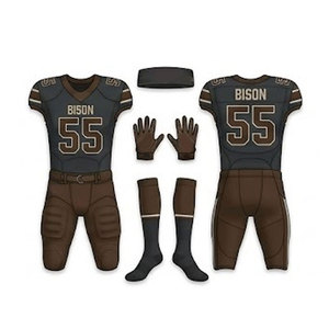 Uniforme de Fútbol Americano para Adultos, Diseño Moderno, Poliéster Transpirable, Personalizable, Alta Calidad, Precio al por Mayor - Product Image 2