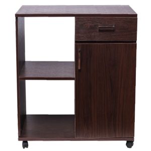 Mobiletto in Legno per Ufficio con Supporto per Stampante e Cassetti Portadocumenti, Arredamento per Casa o Ufficio - Product Image 2