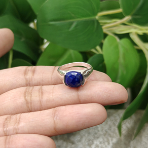 Bagues de mode punk unisexe en laiton plaqué argent 18 carats avec pierres précieuses naturelles : Onyx vert, Labradorite, Amazonite, Lapis Lazuli - Product Image 4