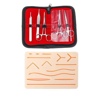 Juego de Instrumentos Quirúrgicos de Acero Inoxidable Duradero, Fuente de Alimentación Manual, Kit de Sutura, Almohadilla de Práctica, Uso Hospitalario, Certificado CE Clase I - Product Image 1