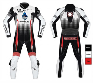Custom Moto Racing Jumpsuit/Traje Premium Cowhide/Kangaroo Leather | Track Ready | <b>Level</b> 2 Protection - Product Image 1
