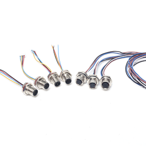 M12 không thấm nước <span class=keywords><strong>IP67</strong></span> IP68 che chắn góc phải nữ nam overmolding TPU PVC Pur 2 3 4 5 6 8 12pin cắm Bảng điều khiển kết nối cáp - Product Image 3