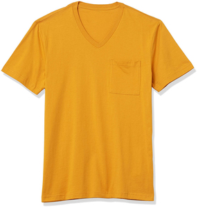 T-shirts pour hommes à col en V, en coton, décontractés, pour l'été, t-shirts unis à col en V pour hommes, en coton doux, style basique, t-shirts slim fit à col en V pour hommes - Product Image 3