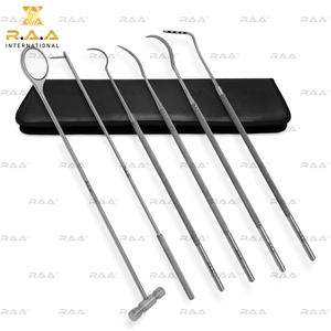 Kit Periodontal Dental Equino de 6 Piezas de Calidad Premium con Estuche con Cierre, Herramientas de Odontología Equina para Instrumentos Veterinarios Profesionales - Product Image 2