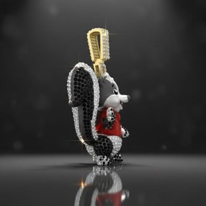 Colgante Personalizado de Personaje de Dibujos Animados con Estilo Hip Hop, Chapado en Plata 925 con Moissanita VVS, Certificado de Lujo para Hombre - Product Image 3