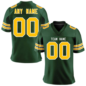 Best Selling Breathable Quick Dry Training American Football Jersey for Adults Team Sportswear Custom Player <b>Name</b> 100% Polyester - Product Image 2