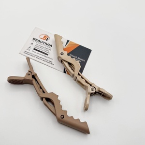 Alligator Hair <b>Clamps</b> Sustainable Strong Hold Crocodile Barrette & Claw <b>Clip</b> for Salon Hair Section Plastic <b>Clips</b> - Product Image 4