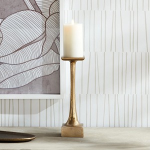 Decorative Antique Style Modern Brass Candle Stand Square Base Durable Home Decoration - Product Image 6