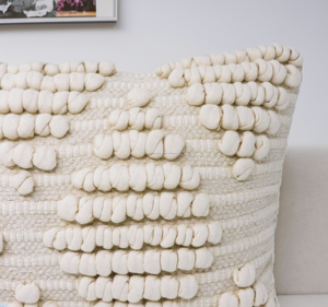 12 x 20 Inches Ivory Cotton Diamond Lumbar Cushion Cover – Decorative <b>Throw</b> Pillow, Boho Sofa & Accent <b>Chair</b> Pillow - Product Image 3