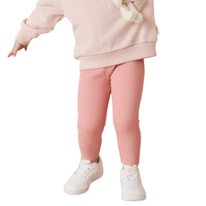 Leggings courts pour enfants, tricotés, 100% coton, respirants, écologiques, doux, extensibles, fabricant OEM en gros - Product Image 2