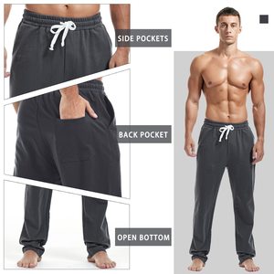 2026 Men's Pants Casual Sports Fleece <b>Slim</b> <b>Joggers</b> Wholesale Plus Size Straight Pattern Men's Trousers Embroidered Side Zipper - Product Image 3