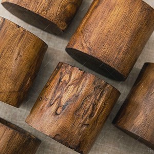 <b>Rustic</b> Wooden <b>Desk</b> Pen Holder Round Office Supply Organizer for Pens and Accessories Natural Wood Handicraft Design - Product Image 4
