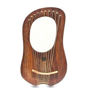 GNG IMPEX GNG-LH-1003 Harpe Lyre 10 Cordes en Acier Inoxydable et Bois de Rose, Instrument de Musique Portable pour Débutants avec Outil d'Accordage et Sac de Transport - Product Image 2