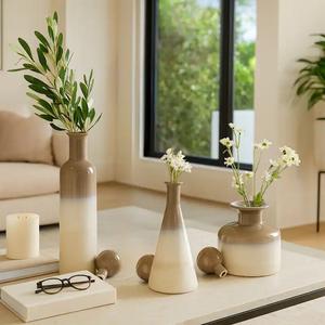 คอลเลกชันแจกันเซรามิกระดับพรีเมียม ดีไซน์ทันสมัย โทนสีไล่ระดับแบบนูทรัล เหมาะสำหรับตกแต่งห้องนั่งเล่น - Product Image 4