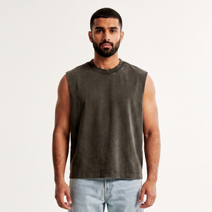 เสื้อกล้ามผู้ชายเสื้อคอตตอนผ้าโพลีเอสเตอร์หลากสี - Product Image 1