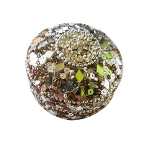 Élégante Boîte Cadeau de Mariage en Perles Blanches, Boîte à Bijoux Perlée de Qualité, Souvenir Décoratif, Boîte à Pilules Métallique Ronde, Faveur de Retour - Product Image 3