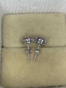 Pear Pink Tanzanite <b>Dangle</b> <b>Earrings</b> 925 <b>Silver</b> Platinum Plated Engagement Jewelry Gift for Women Elegant - Product Image 2
