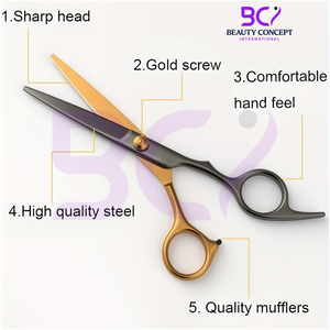 Ciseaux de barbier ergonomiques texturés en acier inoxydable 6,5 pouces, affûtés à la main, pour usage domestique et professionnel – Nouveau produit tendance à prix de gros - Product Image 3