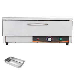 Scaldavivande Elettrico Commerciale a Cassetto Singolo in Acciaio Inossidabile 85F, Scaldavivande Compatto Autoportante, Attrezzatura per Mantenere il Calore - Product Image 1