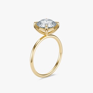 Anillo de Compromiso Clásico con Diamante Redondo de 2.5 Quilates Cultivado en Laboratorio - Product Image 2
