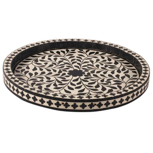 Wholesale Mother Of Pearl Inlay <b>Tray</b> Luxury Chevron Pattern MOP Decorative <b>Tray</b> <b>Large</b> Geometric Bone Inlay <b>Serving</b> <b>Tray</b> For Sale - Product Image 2