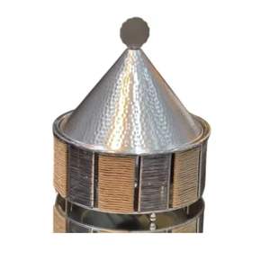 Calentador de Comida Tipo Buffet de Acero Inoxidable con Tapa Cónica de Lujo, Recipiente Decorativo para Servir Comida en Hoteles y Eventos - Product Image 1