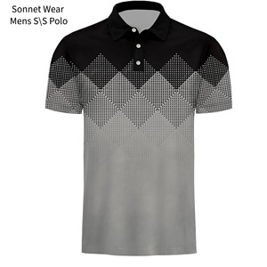 Polo à manches courtes imprimé aop pour hommes, design décontracté - Product Image 6