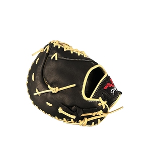Gant de baseball classique professionnel noir pour droitier, léger, respirant, durable, en cuir, motif uni, pour l'entraînement - Product Image 4