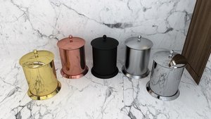 Poubelle en métal de qualité supérieure, résistante à la rouille, pour salle de bain d'hôtel - Product Image 5