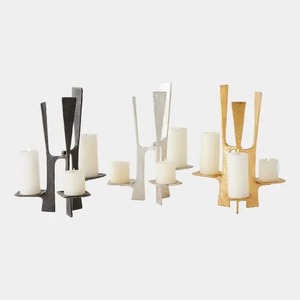 Candelabro de Metal de Cinco Brazos Plateado Candle Couture, Decoración Duradera para el Hogar - Product Image 3