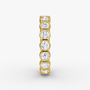 Lab Grown <b>Diamond</b> Round Brilliant Cut Bezel Eternity <b>Diamond</b> <b>Ring</b> - Product Image 1
