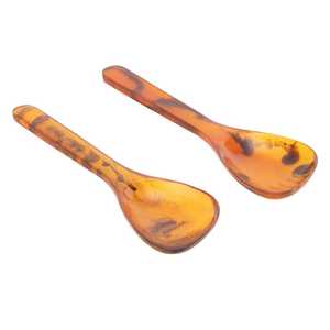Handmade Resin Salad Server Set <b>Spoon</b> Fork Modern Eco-Friendly Stylish <b>Serving</b> Cutlery for Dining Table Home Restaurant Party - Product Image 4