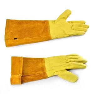 Guantes de Soldadura TIG, Guantes de Cuero para Soldador, Guantes de Trabajo de Cuero Vacuno - Product Image 4
