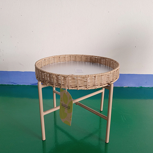 Cheap Convertible <b>Iron</b> Modern Side <b>Table</b> with Detachable Tray for Living Room Bedroom Coffee <b>Table</b> - Product Image 2