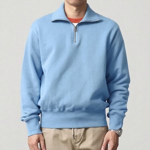 Sudadera Personalizada para Hombre con Cierre de Cremallera de un Cuarto, Sudadera con Cierre de Cremallera de un Cuarto y Dobladillo Acanalado, Fabricante de Ropa Urbana Personalizada - Product Image 2