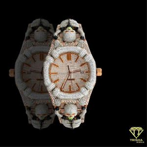 Reloj de Pulsera para Hombre con Cabeza de Calavera, Estilo Moderno, con Incrustaciones de Diamantes Moissanite VVS, Chapado en Oro Rosa y Plata de Ley 925 - Product Image 6