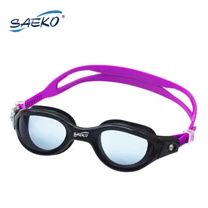 SAEKO yetişkin rahat büyük vizyon İtalya CP lens silikon yüzme gözlüğü gafas de natacion zwembril ISO 18527-3:2020 CE