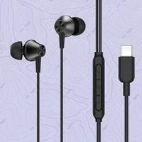 Écouteurs intra-auriculaires filaires OEM personnalisés en métal, 8 broches, stéréo HiFi, basses profondes, avec micro pour smartphone, tablette, PC, musique et jeux