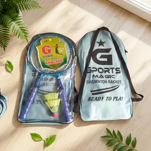 Set de Raqueta de Bádminton para Bebés, Marco de Hierro y Acero, Empuñadura de PU, Ligera, Incluye Bolsa, Lista para Jugar - Product Image 3