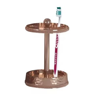 F&S EXPORT Hot Selling Handmade Toothbrush Holder Silver Metal Eco-Friendly Two-piece Multi-shape Rope Base Design Bathroom - Product Image 3